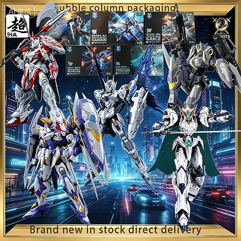 Model Kit Lancelot - SNAA モデルメイキングラウンドテーブルナイトシリーズ 1/144 スケール可動人形モデルアニメキャラクターモデル男の子と女の子のギフト装飾