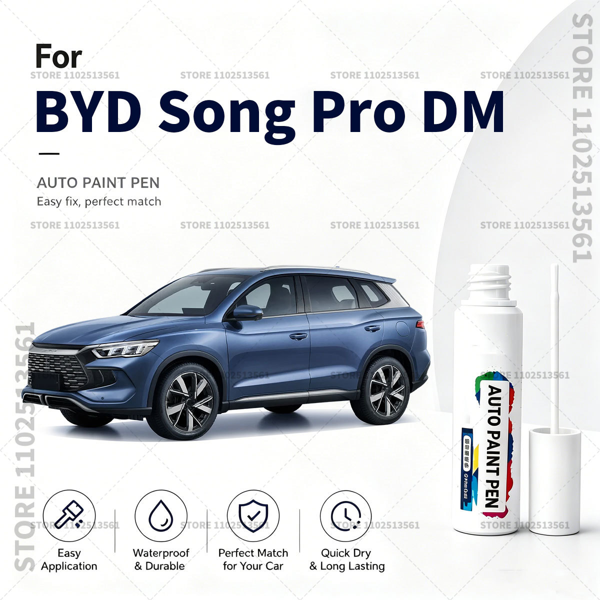 BYD Song Pro DM用ホワイトカーペイントタッチア - Paint Model Kit のレビューと価格