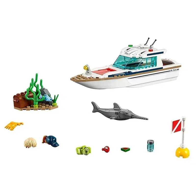 シティシリーズ 60221 サンシャインダイビングヨット シ - Model Kit Yacht のレビューと価格